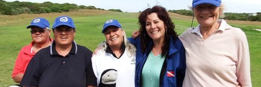  Kim Maclean se span, met vlnr Karen, Kim, Madelein (organiseerder) en Rita. Agter is Mary-Anne